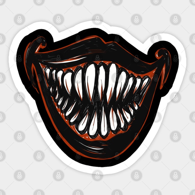 Scary Smile Sticker by Print Art Station